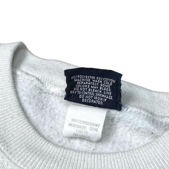 Vintage Jansport The Citadel Mom Sweatshirt White Made in USA Military Academy L - Picture 3 of 7